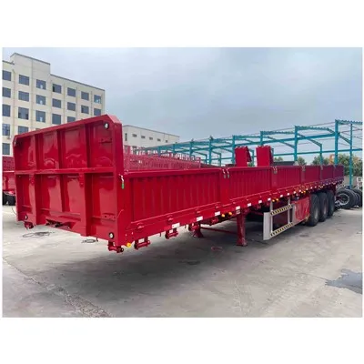 Side Wall/Cargo Flatbed Semi Trailer